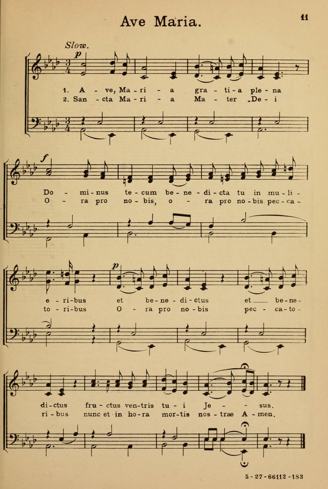 Sunday School Hymn Book page 11