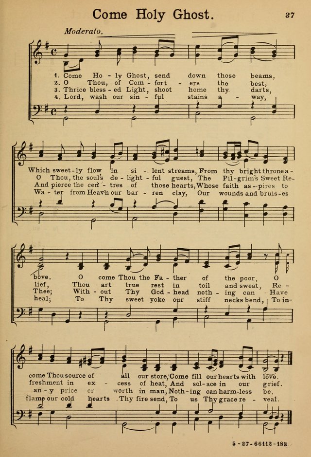 Sunday School Hymn Book page 37