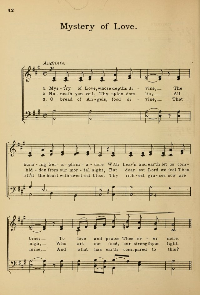Sunday School Hymn Book page 42