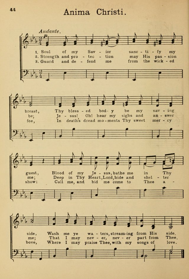 Sunday School Hymn Book page 44