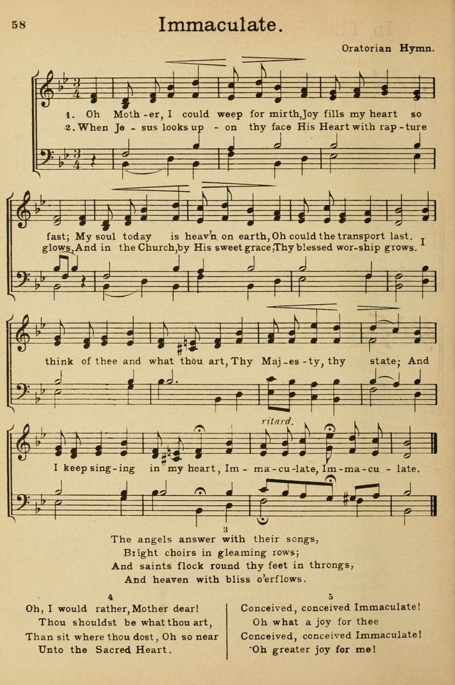 Sunday School Hymn Book page 58