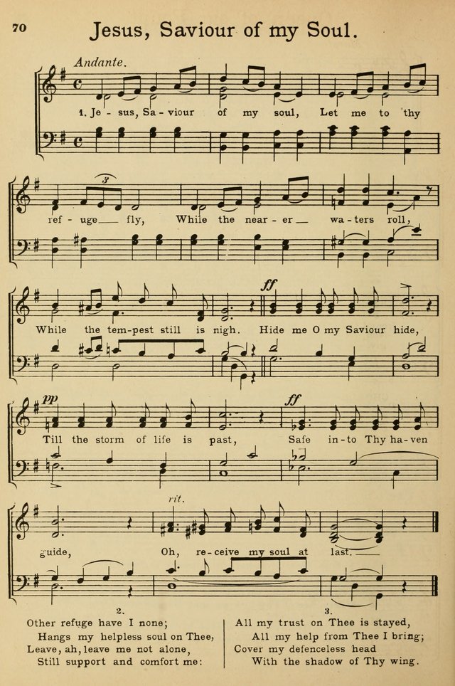 Sunday School Hymn Book page 70