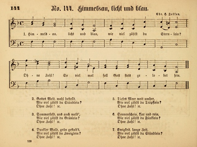 Sonntags-Schul-Harfe: sammlung drei- und vierstimmiger Lieder, Choräle und Responsorien: der Jugend der deutschen evang.-lutherischen Kirche in Amerika (Neuestes Aufl.) page 128