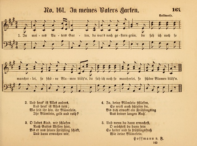 Sonntags-Schul-Harfe: sammlung drei- und vierstimmiger Lieder, Choräle und Responsorien: der Jugend der deutschen evang.-lutherischen Kirche in Amerika (Neuestes Aufl.) page 141