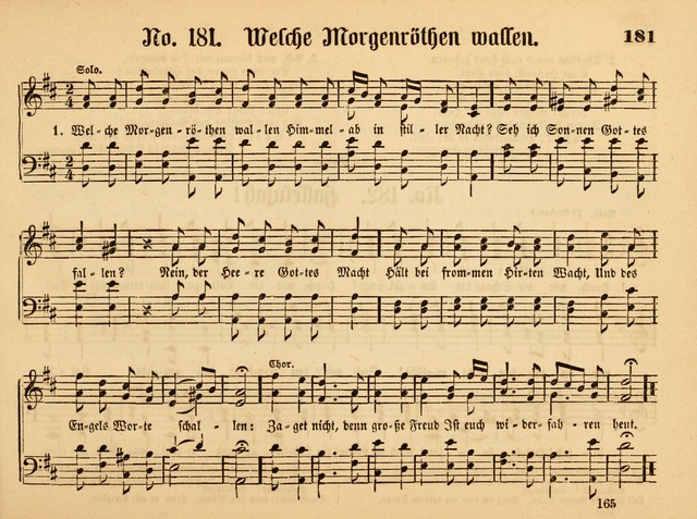 Sonntags-Schul-Harfe: sammlung drei- und vierstimmiger Lieder, Choräle und Responsorien: der Jugend der deutschen evang.-lutherischen Kirche in Amerika (Neuestes Aufl.) page 163