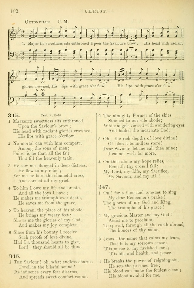 Songs for the Sanctuary: or hymns and tunes for Christian worship page 102