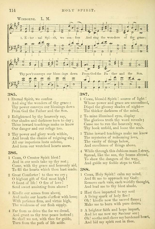 Songs for the Sanctuary: or hymns and tunes for Christian worship page 114