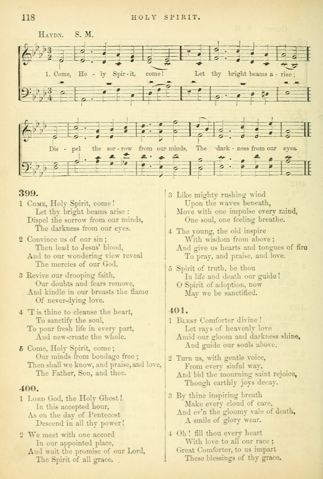 Songs for the Sanctuary: or hymns and tunes for Christian worship page 118