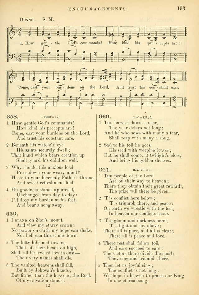 Songs for the Sanctuary: or hymns and tunes for Christian worship page 193