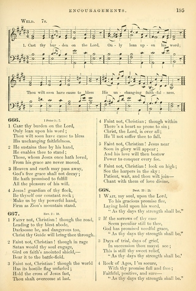 Songs for the Sanctuary: or hymns and tunes for Christian worship page 195
