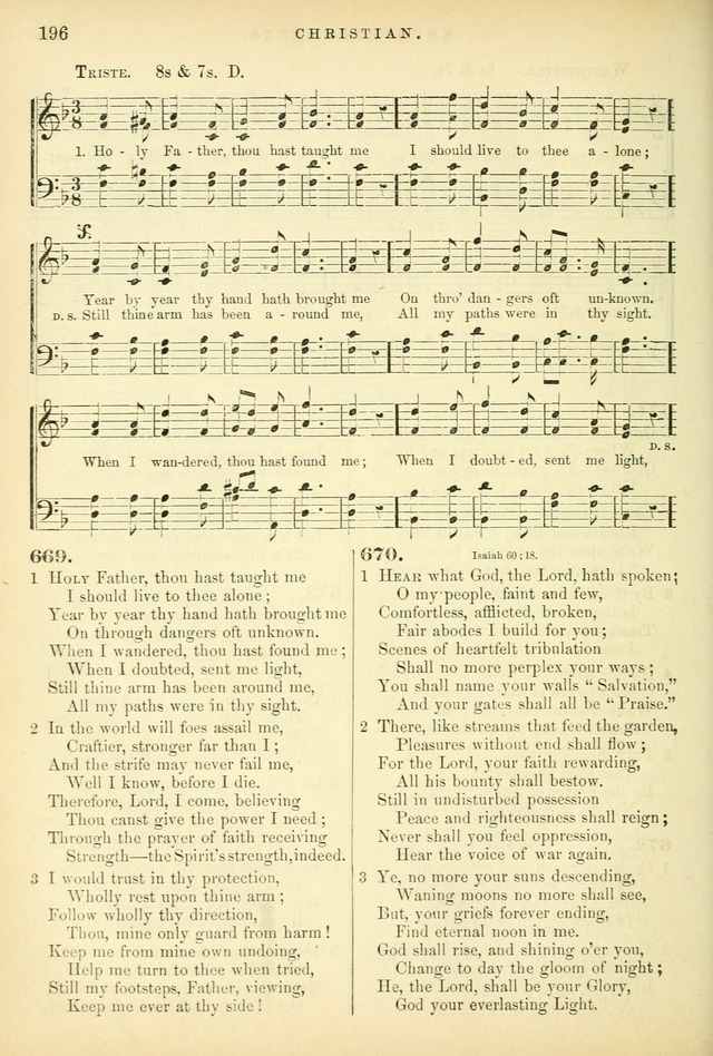 Songs for the Sanctuary: or hymns and tunes for Christian worship page 196