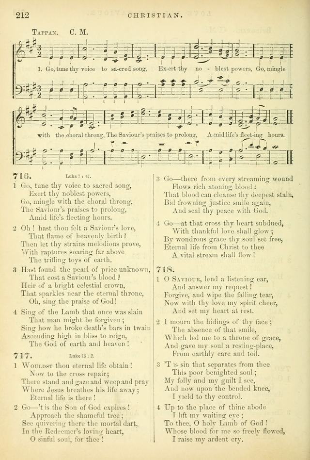 Songs for the Sanctuary: or hymns and tunes for Christian worship page 212