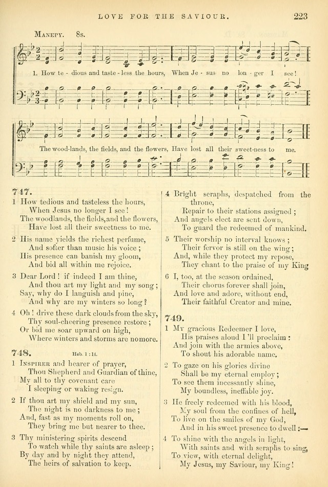 Songs for the Sanctuary: or hymns and tunes for Christian worship page 223