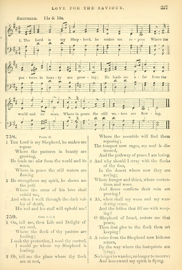Songs for the Sanctuary: or hymns and tunes for Christian worship page 227