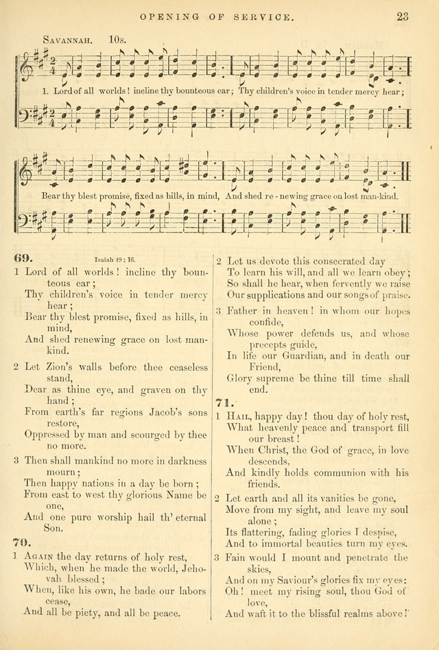 Songs for the Sanctuary: or hymns and tunes for Christian worship page 23