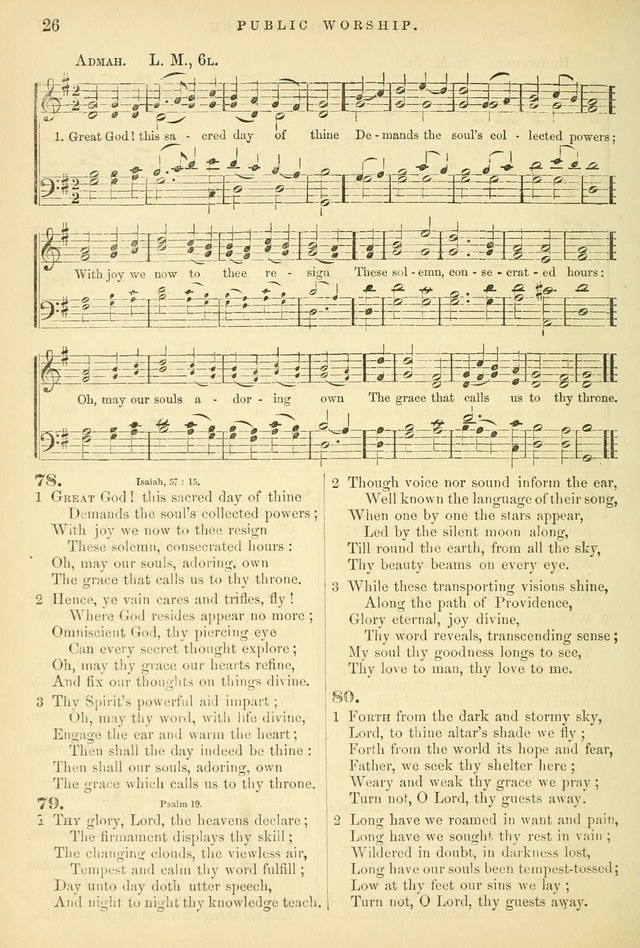 Songs for the Sanctuary: or hymns and tunes for Christian worship page 26