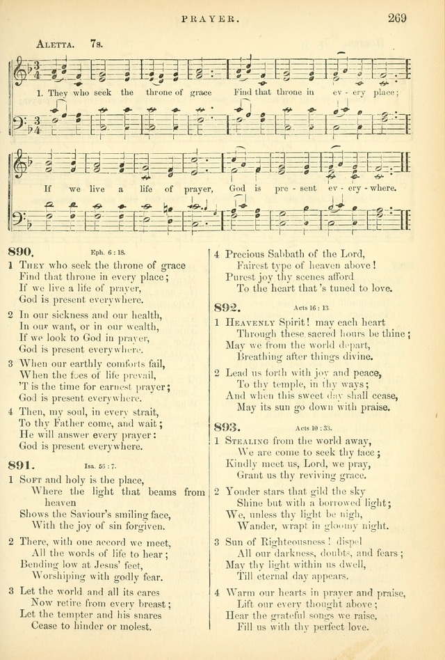 Songs for the Sanctuary: or hymns and tunes for Christian worship page 269