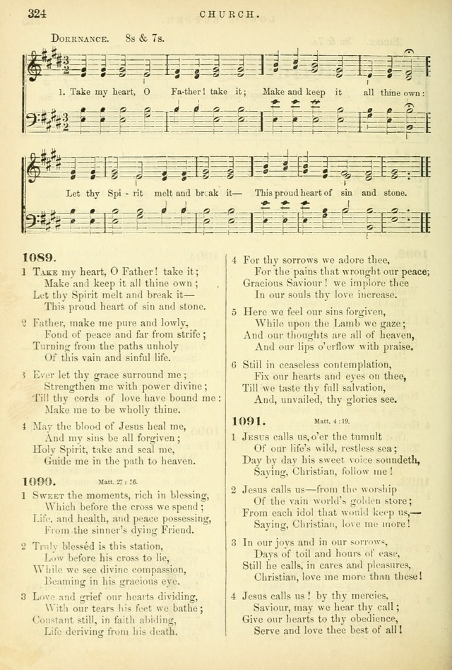 Songs for the Sanctuary: or hymns and tunes for Christian worship page 324
