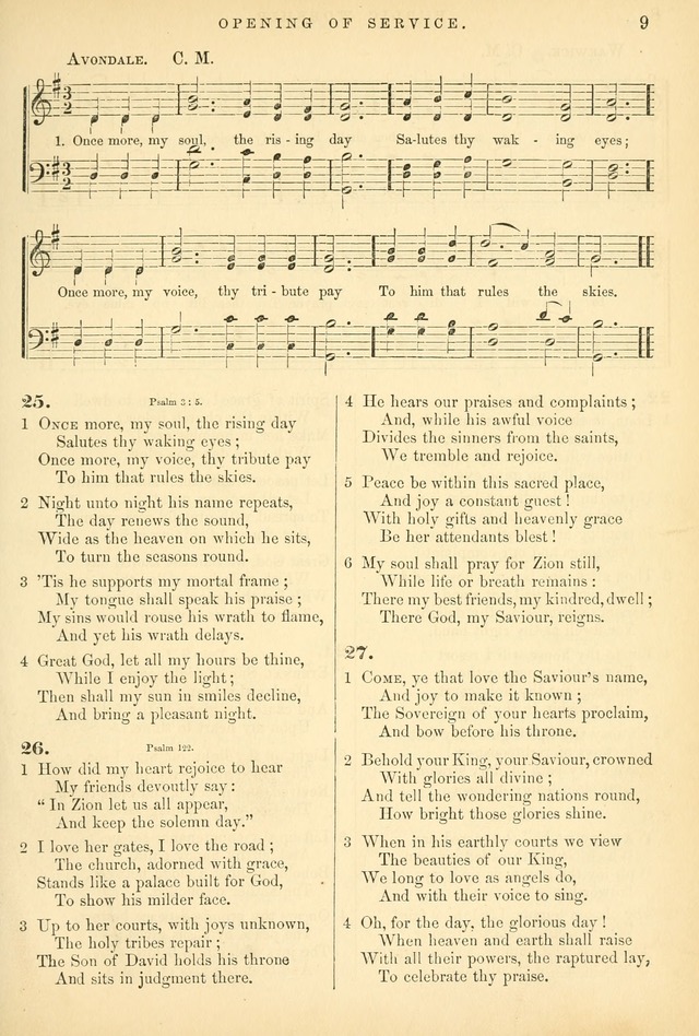 Songs for the Sanctuary: or hymns and tunes for Christian worship page 9
