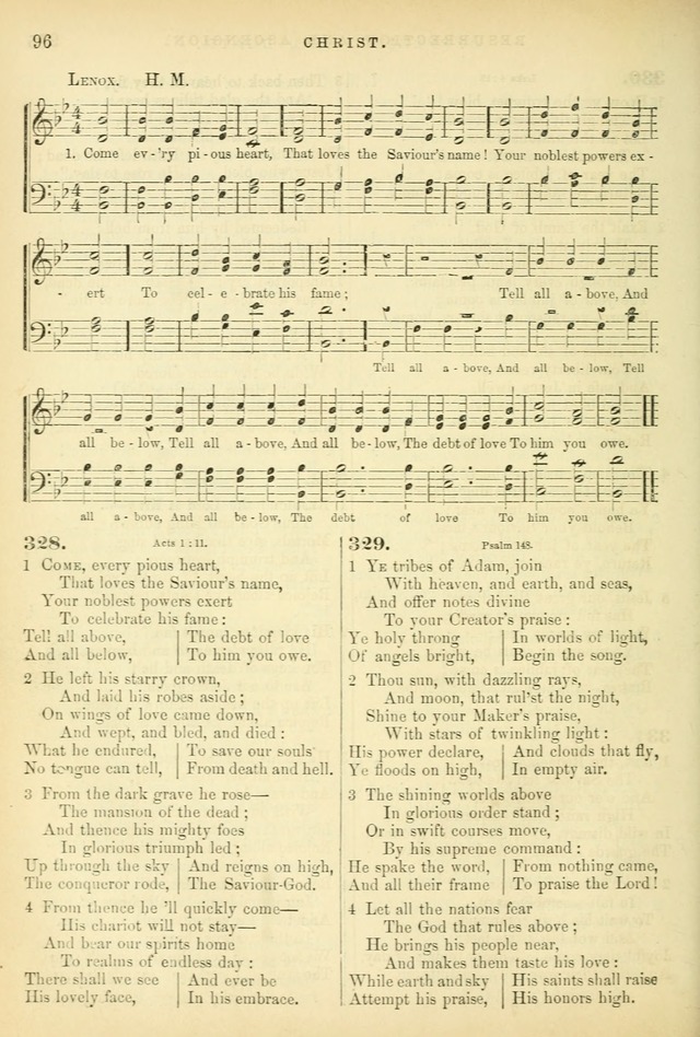 Songs for the Sanctuary: or hymns and tunes for Christian worship page 96