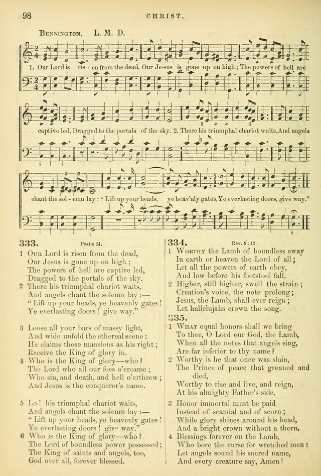 Songs for the Sanctuary: or hymns and tunes for Christian worship page 98