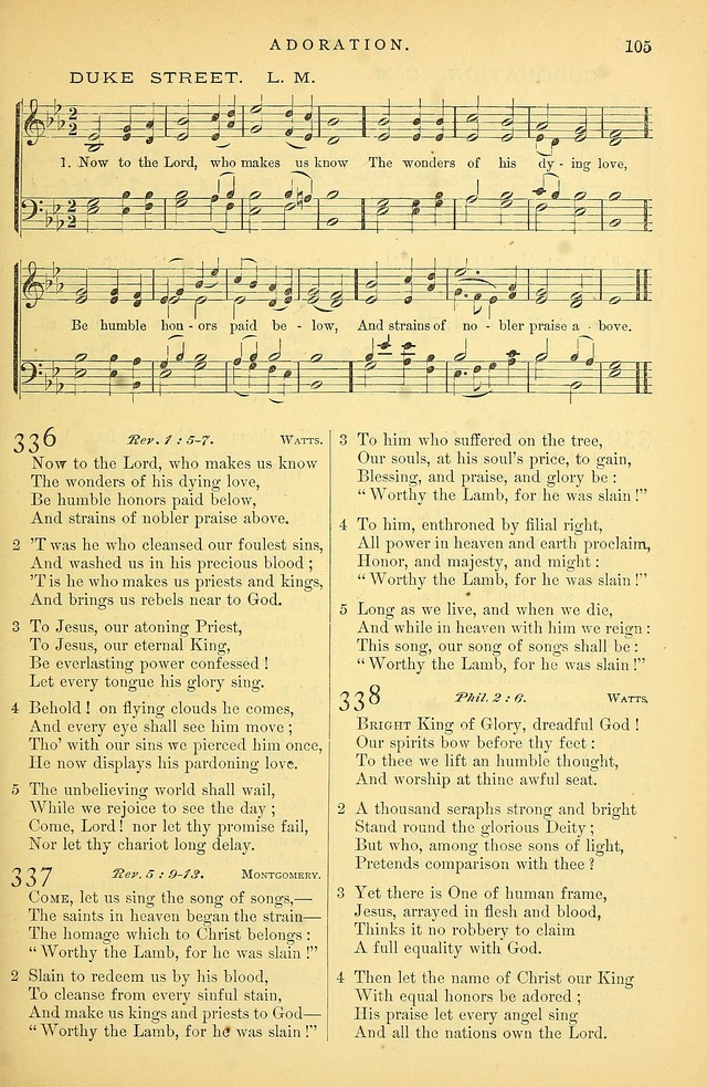 Songs for the Sanctuary: or hymns and tunes for Christian Worship page 106