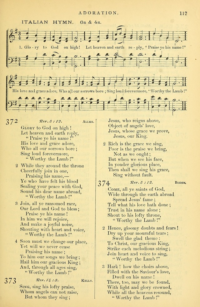 Songs for the Sanctuary: or hymns and tunes for Christian Worship page 118