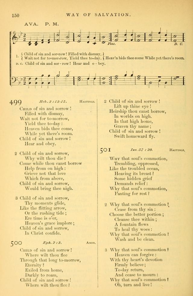 Songs for the Sanctuary: or hymns and tunes for Christian Worship page 151