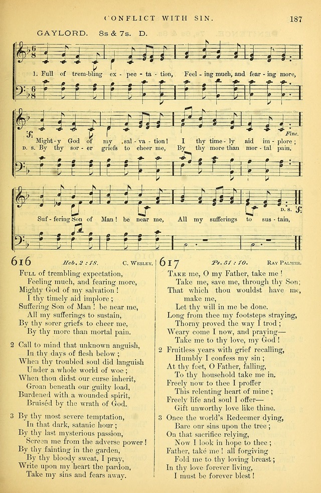 Songs for the Sanctuary: or hymns and tunes for Christian Worship page 188
