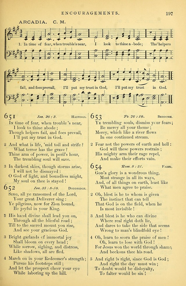 Songs for the Sanctuary: or hymns and tunes for Christian Worship page 198