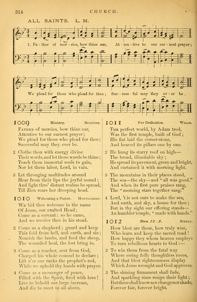 Songs for the Sanctuary: or hymns and tunes for Christian Worship page 315