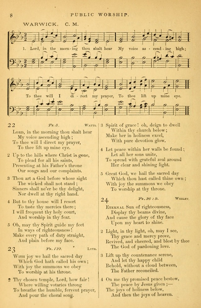 Songs for the Sanctuary: or hymns and tunes for Christian Worship page 9