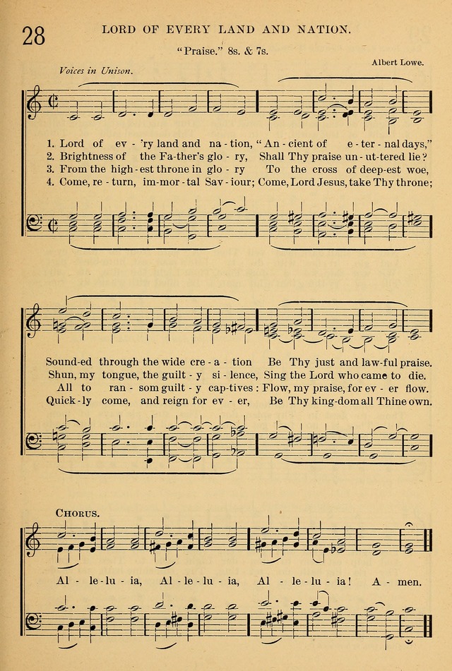 The Sunday School Hymnal: with offices of devotion page 21
