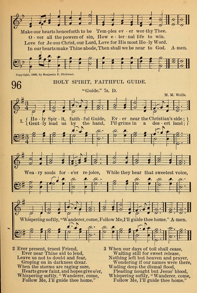 The Sunday School Hymnal: with offices of devotion page 89