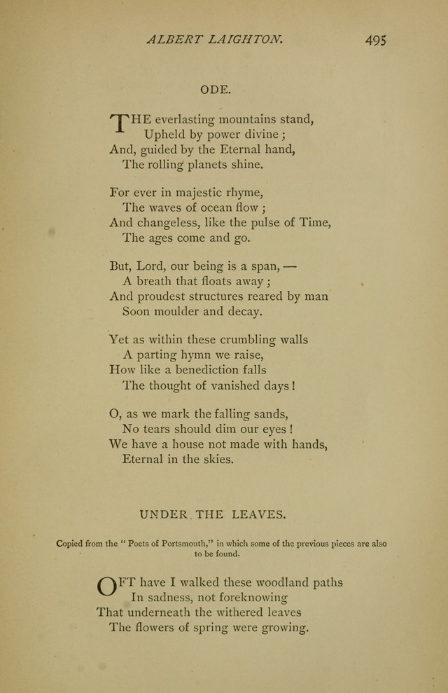 Singers and Songs of the Liberal Faith page 496