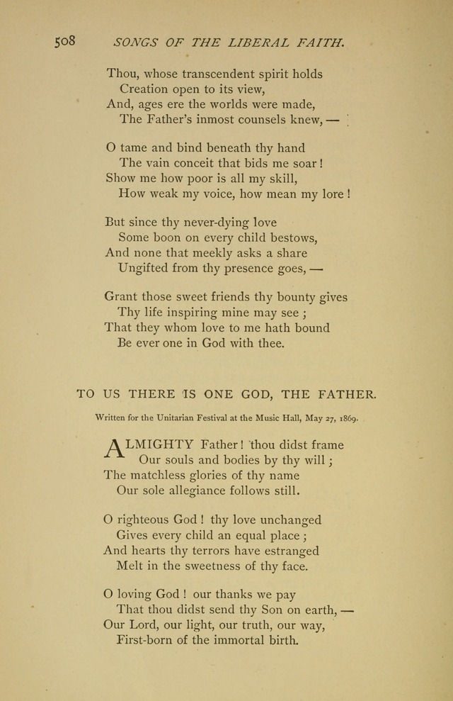 Singers and Songs of the Liberal Faith page 509