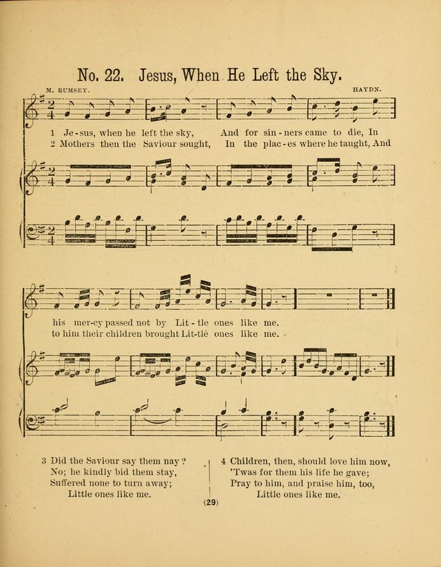 Sacred Songs for Little Singers: a collection adapted to primary classes in Sabbath-schools page 29