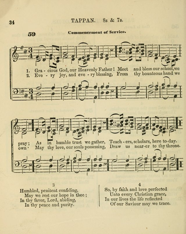 The Sabbath School Melodist: being a selection of hymns with appropriate music; for the use of Sabbath schools, families and social meetings page 34