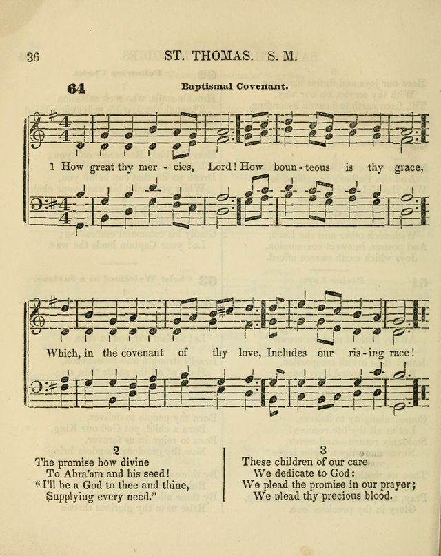 The Sabbath School Melodist: being a selection of hymns with appropriate music; for the use of Sabbath schools, families and social meetings page 36