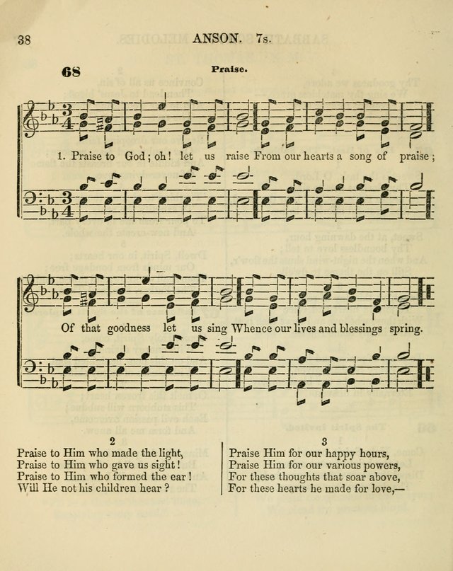 The Sabbath School Melodist: being a selection of hymns with appropriate music; for the use of Sabbath schools, families and social meetings page 38