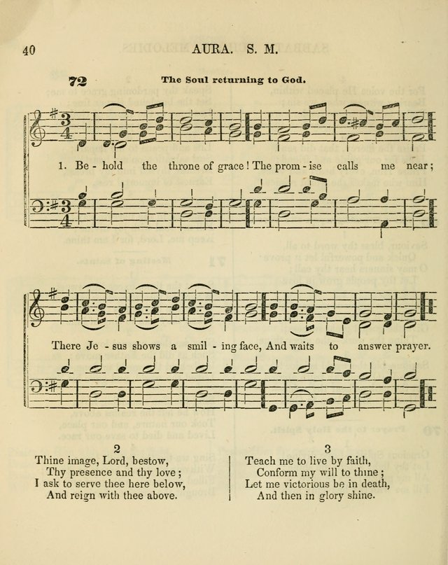 The Sabbath School Melodist: being a selection of hymns with appropriate music; for the use of Sabbath schools, families and social meetings page 40
