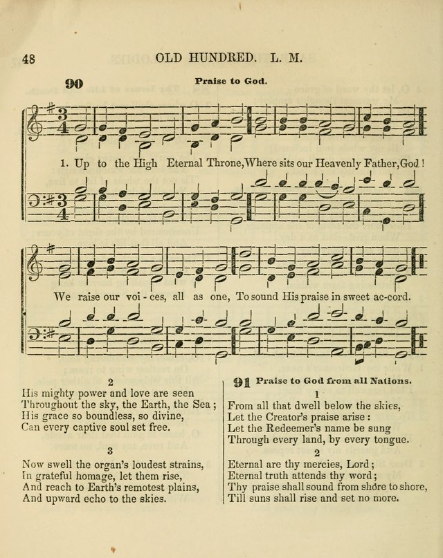 The Sabbath School Melodist: being a selection of hymns with appropriate music; for the use of Sabbath schools, families and social meetings page 48