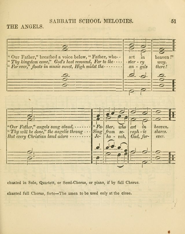 The Sabbath School Melodist: being a selection of hymns with appropriate music; for the use of Sabbath schools, families and social meetings page 51