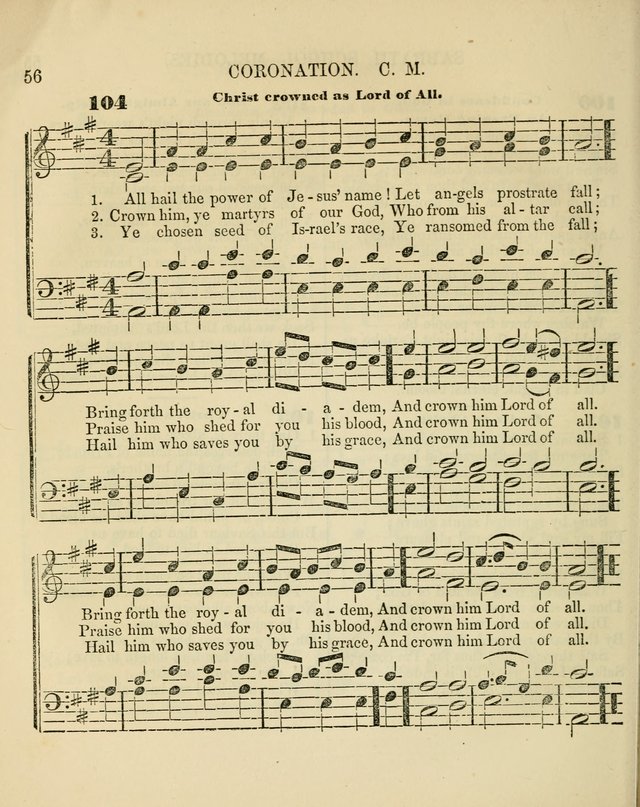 The Sabbath School Melodist: being a selection of hymns with appropriate music; for the use of Sabbath schools, families and social meetings page 56
