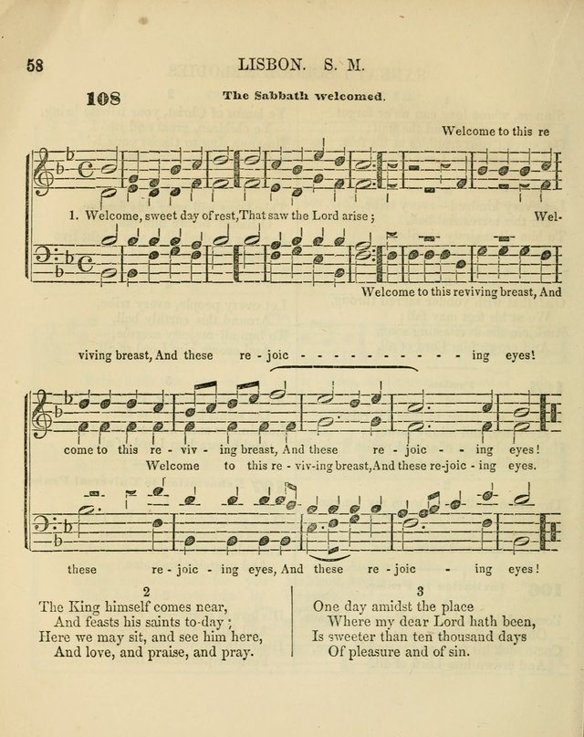 The Sabbath School Melodist: being a selection of hymns with appropriate music; for the use of Sabbath schools, families and social meetings page 58