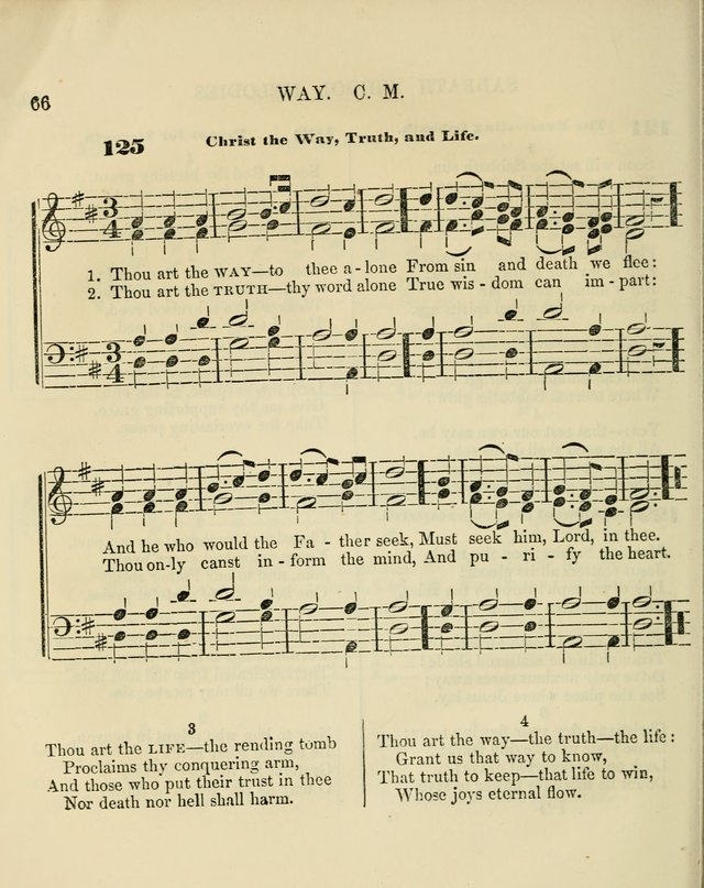 The Sabbath School Melodist: being a selection of hymns with appropriate music; for the use of Sabbath schools, families and social meetings page 66