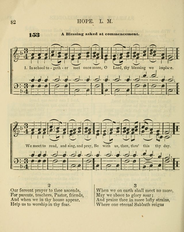 The Sabbath School Melodist: being a selection of hymns with appropriate music; for the use of Sabbath schools, families and social meetings page 82