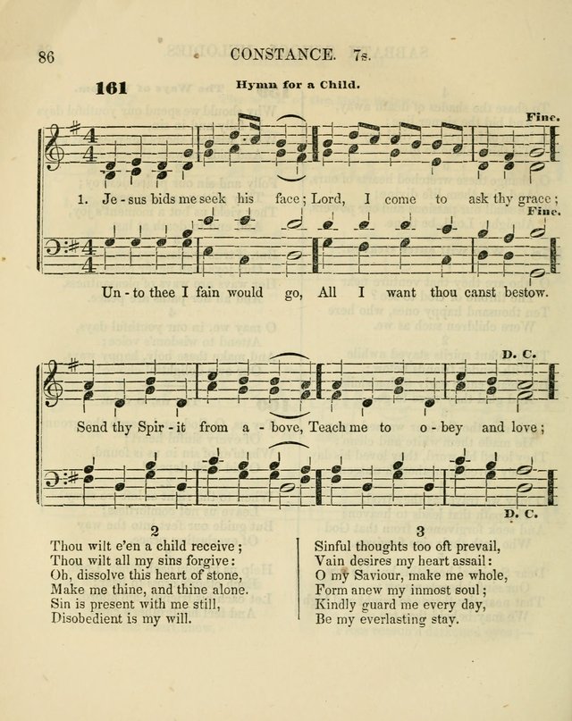 The Sabbath School Melodist: being a selection of hymns with appropriate music; for the use of Sabbath schools, families and social meetings page 86