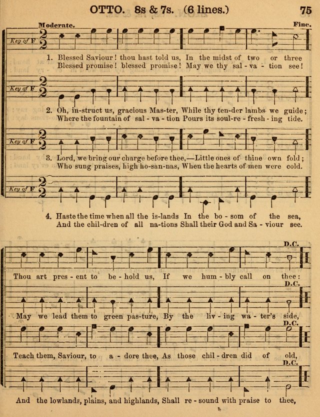 The Sabbath School Minstrel: being a collection of the most popular hymns and tunes, together with a great variety of the best anniversary pieces. The whole forming a complete manual ... page 75