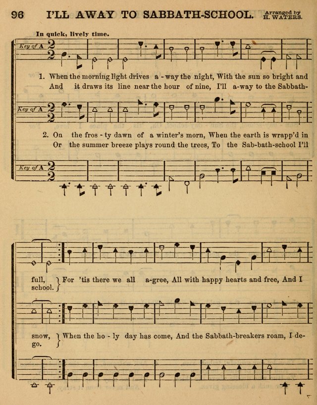 The Sabbath School Minstrel: being a collection of the most popular hymns and tunes, together with a great variety of the best anniversary pieces. The whole forming a complete manual ... page 96